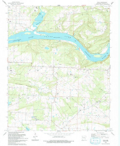 United States Geological Survey Cecil, AR (1993, 24000-Scale) digital map