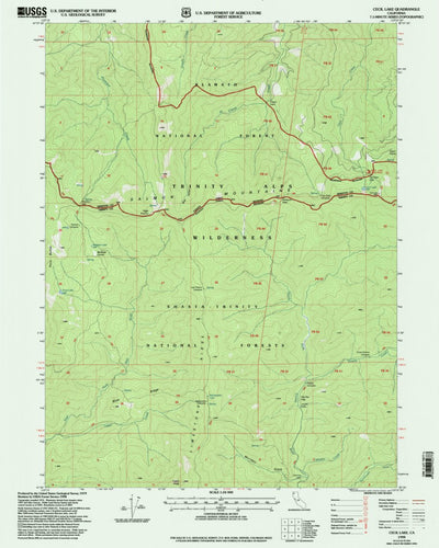 United States Geological Survey Cecil Lake, CA (1998, 24000-Scale) digital map