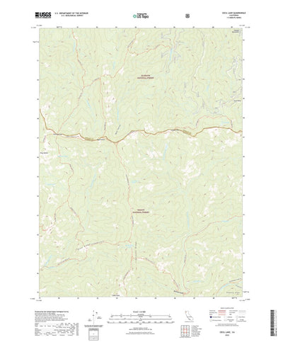 United States Geological Survey Cecil Lake, CA (2022, 24000-Scale) digital map