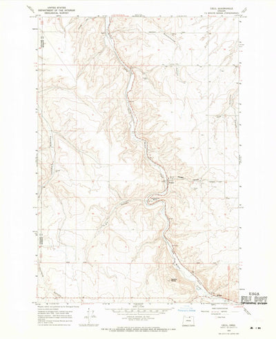 United States Geological Survey Cecil, OR (1968, 24000-Scale) digital map