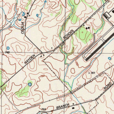 United States Geological Survey Cecilia, KY (1992, 24000-Scale) digital map