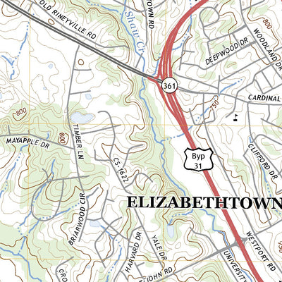 United States Geological Survey Cecilia, KY (2022, 24000-Scale) digital map