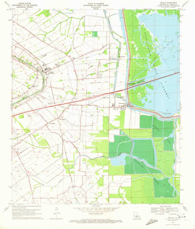 United States Geological Survey Cecilia, LA (1970, 24000-Scale) digital map