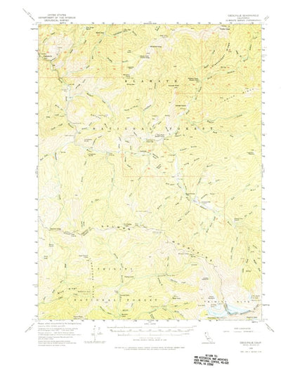 United States Geological Survey Cecilville, CA (1955, 62500-Scale) digital map