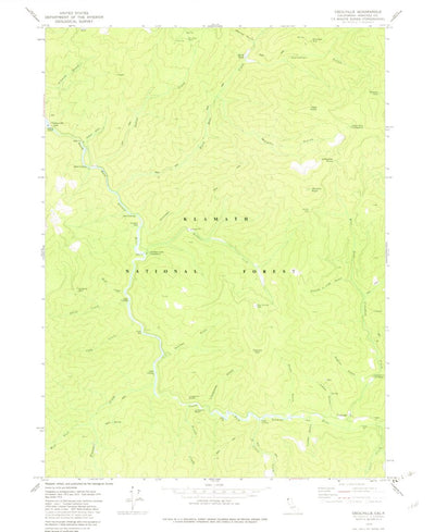 United States Geological Survey Cecilville, CA (1979, 24000-Scale) digital map