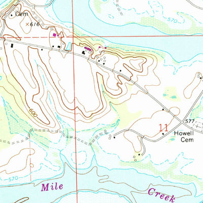 United States Geological Survey Cedar Bluff, AL (1967, 24000-Scale) digital map