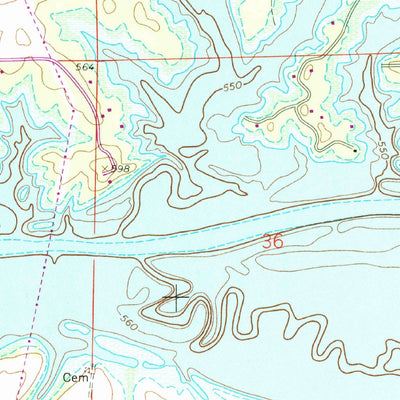 United States Geological Survey Cedar Bluff, AL (1967, 24000-Scale) digital map