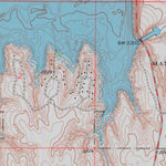 United States Geological Survey Cedar Bluff Dam, KS (1974, 24000-Scale) digital map