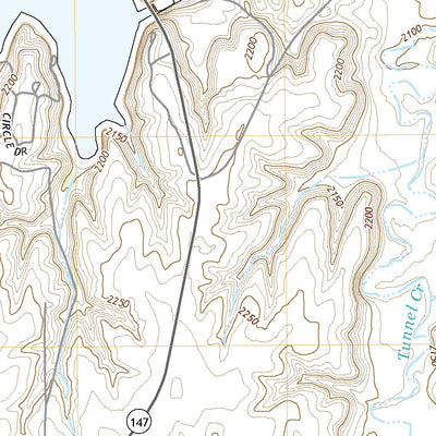 United States Geological Survey Cedar Bluff Dam, KS (2022, 24000-Scale) digital map