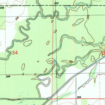 United States Geological Survey Cedar Bluff, MS (1987, 24000-Scale) digital map