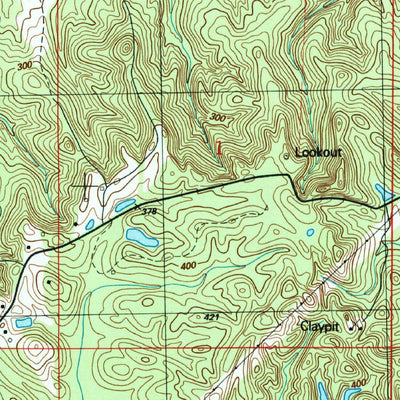 United States Geological Survey Cedar Bluff, MS (1987, 24000-Scale) digital map