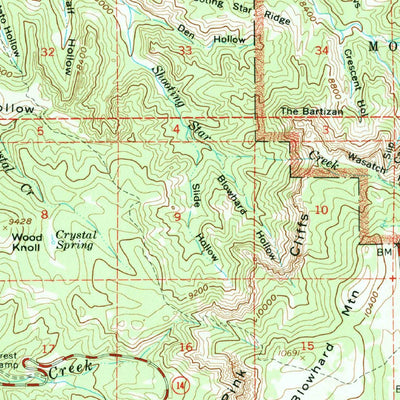 United States Geological Survey Cedar Breaks, UT (1958, 62500-Scale) digital map
