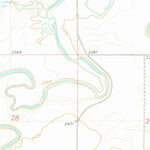 United States Geological Survey Cedar Butte, ND (1974, 24000-Scale) digital map