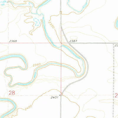 United States Geological Survey Cedar Butte, ND (1974, 24000-Scale) digital map