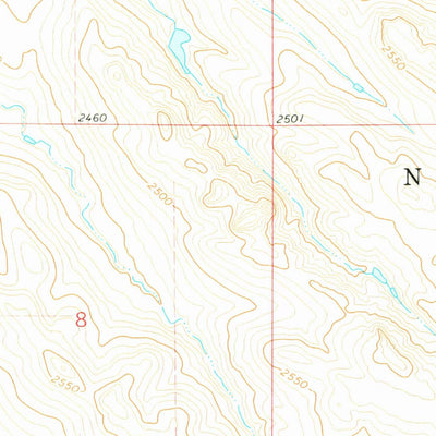 United States Geological Survey Cedar Butte, ND (1974, 24000-Scale) digital map