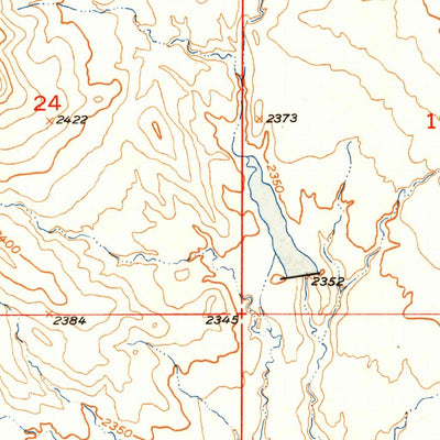 United States Geological Survey Cedar Butte NE, SD (1951, 24000-Scale) digital map