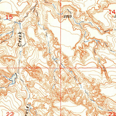 United States Geological Survey Cedar Butte NE, SD (1951, 24000-Scale) digital map