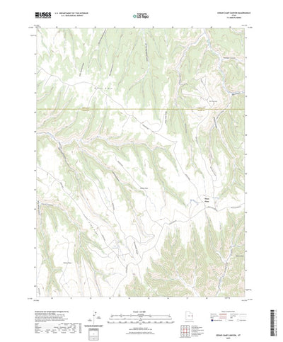 United States Geological Survey Cedar Camp Canyon, UT (2023, 24000-Scale) digital map