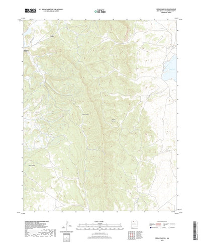 United States Geological Survey Cedar Canyon, NM (2020, 24000-Scale) digital map