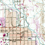 United States Geological Survey Cedar City, UT (1950, 24000-Scale) digital map
