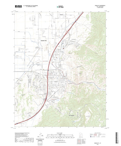 United States Geological Survey Cedar City, UT (2023, 24000-Scale) digital map