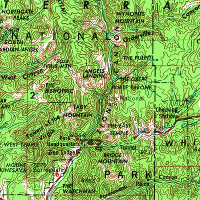 United States Geological Survey Cedar City, UT-AZ (1953, 250000-Scale) digital map