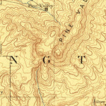 United States Geological Survey Cedar City W, UT-AZ (1891, 250000-Scale) digital map