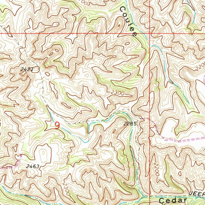 United States Geological Survey Cedar Coulee, MT (1969, 24000-Scale) digital map