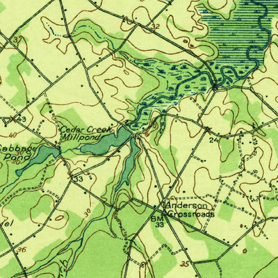 United States Geological Survey Cedar Creek, DE (1918, 62500-Scale) digital map