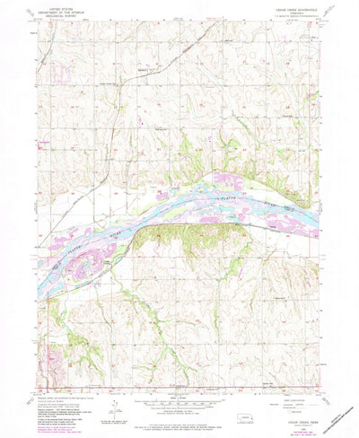 United States Geological Survey Cedar Creek, NE (1956, 24000-Scale) digital map