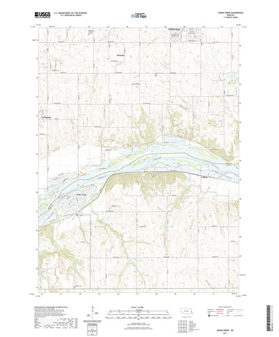 United States Geological Survey Cedar Creek, NE (2021, 24000-Scale) digital map