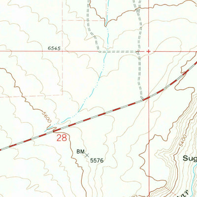 United States Geological Survey Cedar Creek Reservoir, ID (1977, 24000-Scale) digital map