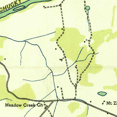 United States Geological Survey Cedar Creek, TN (1935, 24000-Scale) digital map