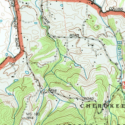 United States Geological Survey Cedar Creek, TN (2003, 24000-Scale) digital map