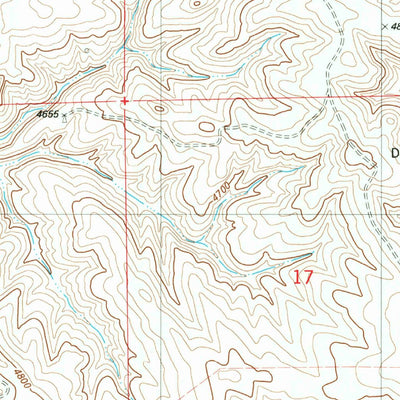 United States Geological Survey Cedar Draw, WY (1982, 24000-Scale) digital map