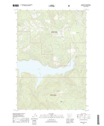 United States Geological Survey Cedar Flats, WA (2020, 24000-Scale) digital map