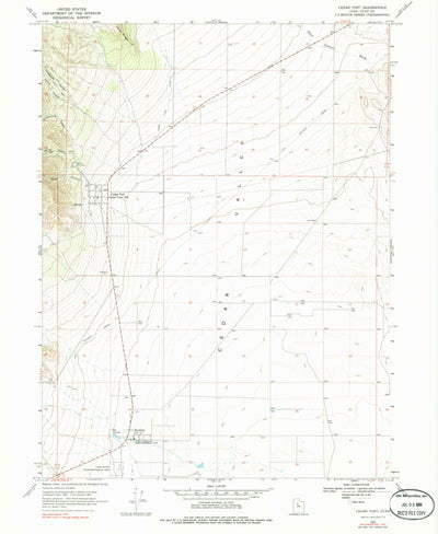 United States Geological Survey Cedar Fort, UT (1975, 24000-Scale) digital map