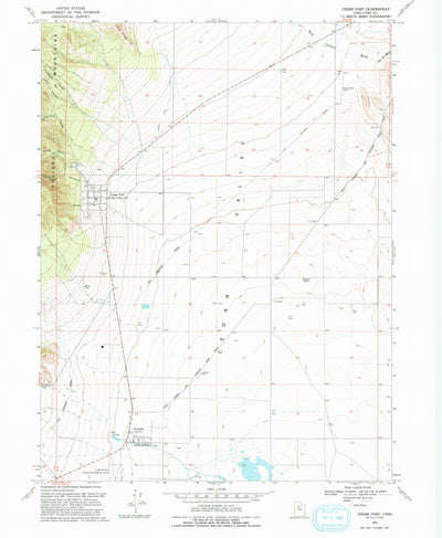United States Geological Survey Cedar Fort, UT (1993, 24000-Scale) digital map