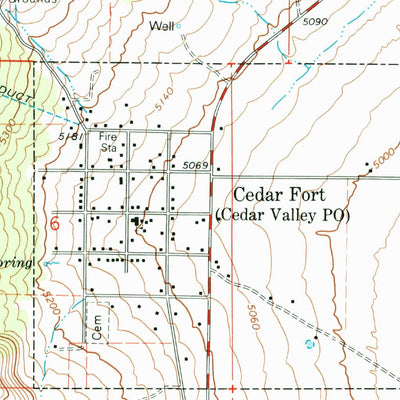United States Geological Survey Cedar Fort, UT (1993, 24000-Scale) digital map