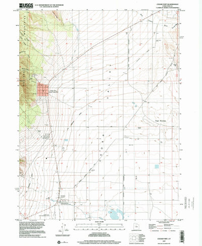 United States Geological Survey Cedar Fort, UT (1997, 24000-Scale) digital map