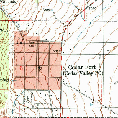 United States Geological Survey Cedar Fort, UT (1997, 24000-Scale) digital map