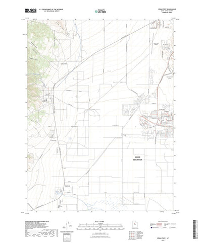 United States Geological Survey Cedar Fort, UT (2023, 24000-Scale) digital map