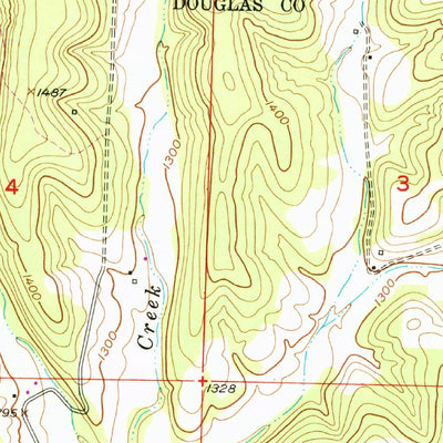 United States Geological Survey Cedar Gap, MO (1951, 24000-Scale) digital map