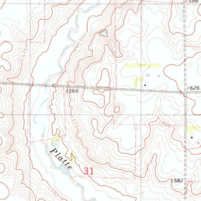 United States Geological Survey Cedar Grove Colony, SD (1979, 24000-Scale) digital map