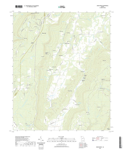 United States Geological Survey Cedar Grove, GA (2020, 24000-Scale) digital map