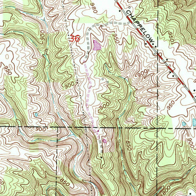 United States Geological Survey Cedar Grove, IN (1974, 24000-Scale) digital map