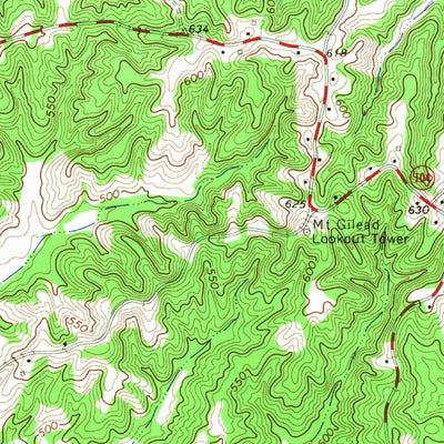 United States Geological Survey Cedar Grove, TN (1966, 24000-Scale) digital map