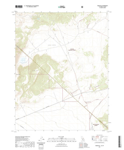 United States Geological Survey Cedar Hill, CA (2021, 24000-Scale) digital map