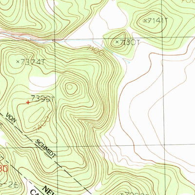 United States Geological Survey Cedar Hill, CA-NV (1989, 24000-Scale) digital map