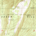 United States Geological Survey Cedar Hill, CA-NV (1989, 24000-Scale) digital map